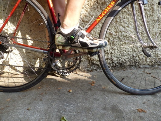 scarpe bici da corsa con attacco spd