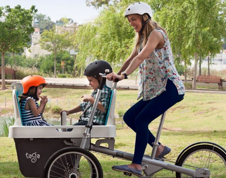 Triciclo per Bimbi Senza Pedali Bici a 3 Ruote Pedagogica Blu per Imparare